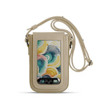 Beige Tagged Crossbag Scribbles - CANVAEGYPT
