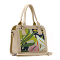 Beige Travel Hobo Bag Garden