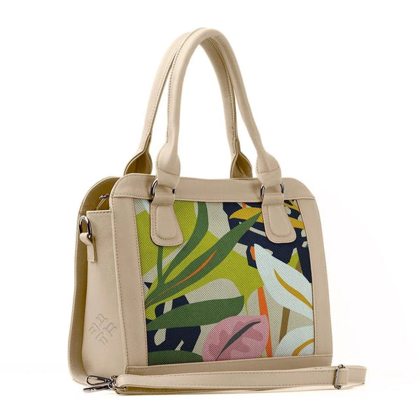 Beige Travel Hobo Bag Garden - CANVAEGYPT