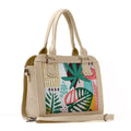 Beige Travel Hobo Bag Summer Abstract
