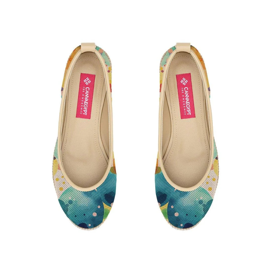 Beige Voyage Round Toe Circles - CANVAEGYPT