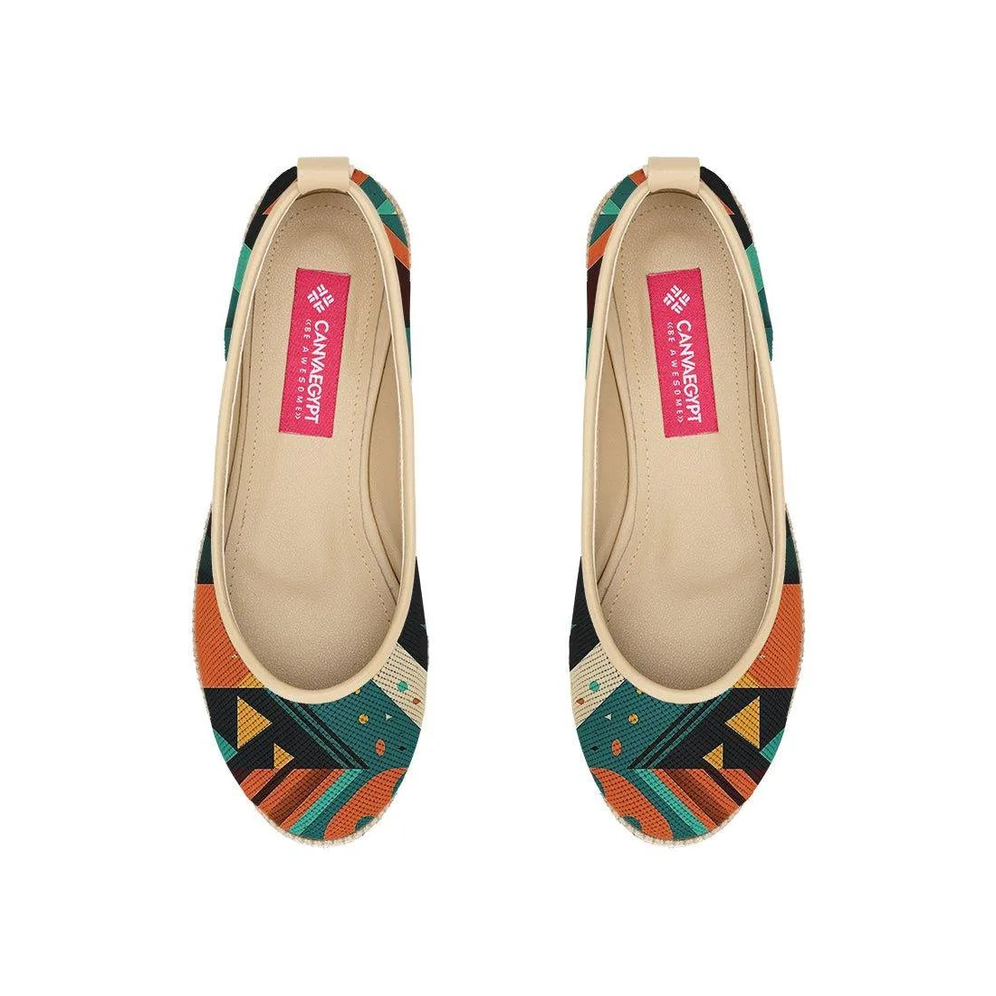 Beige Voyage Round Toe Construction - CANVAEGYPT
