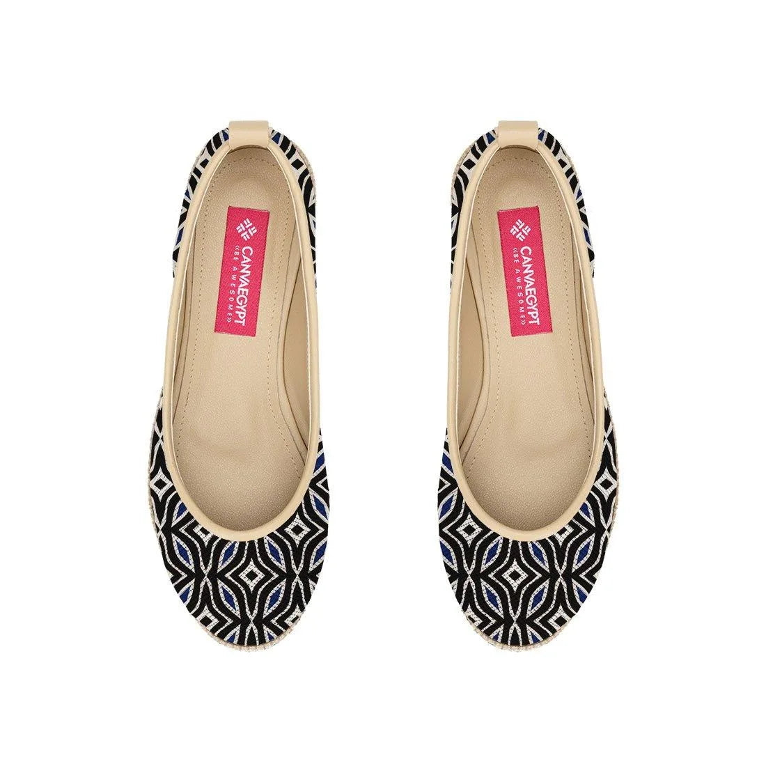 Beige Voyage Round Toe Contact - CANVAEGYPT