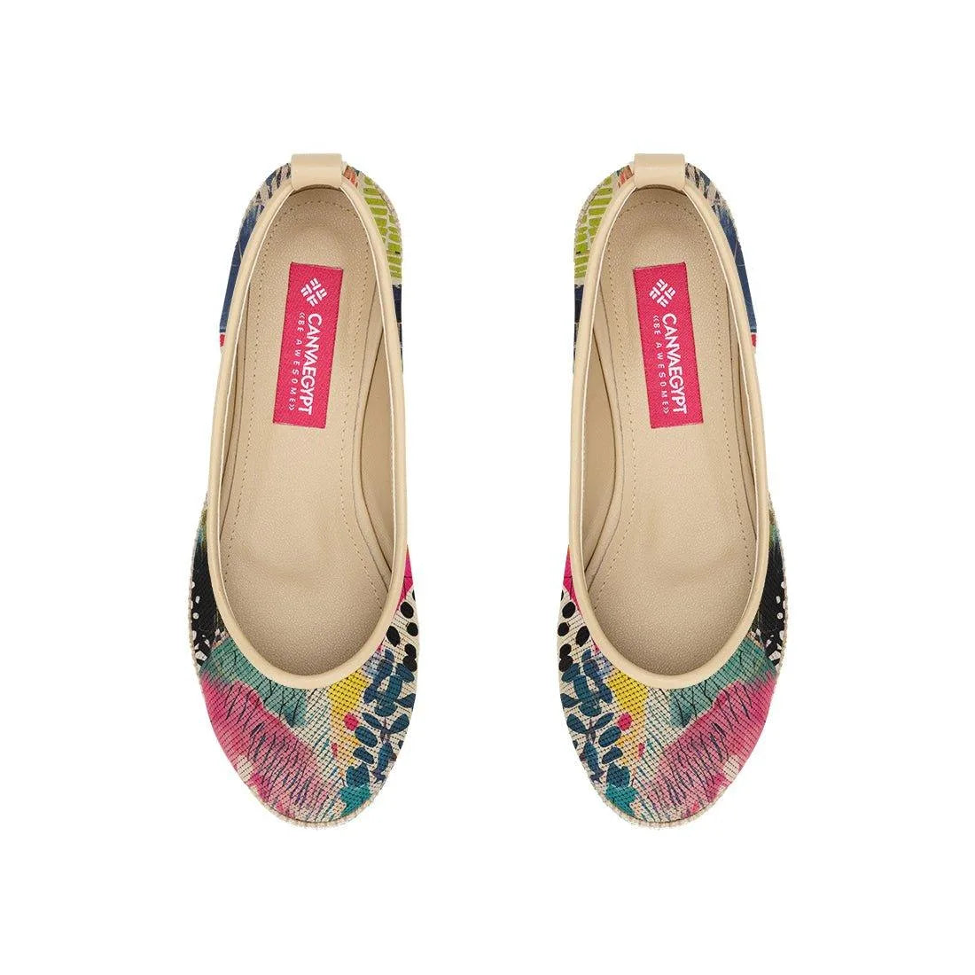 Beige Voyage Round Toe Dye - CANVAEGYPT