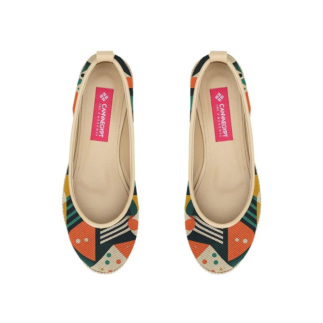 Beige Voyage Round Toe Figure - CANVAEGYPT