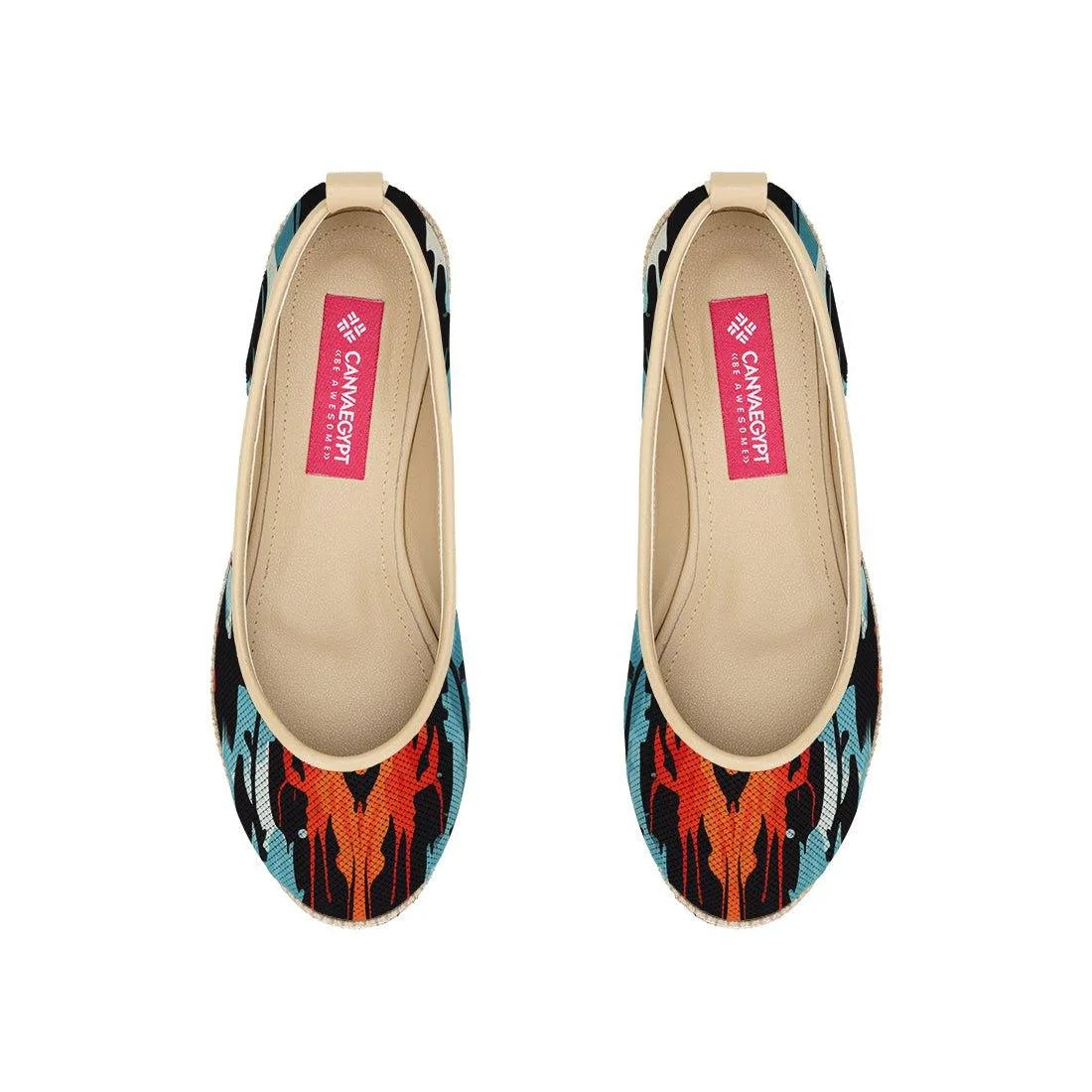 Beige Voyage Round Toe Flaring - CANVAEGYPT