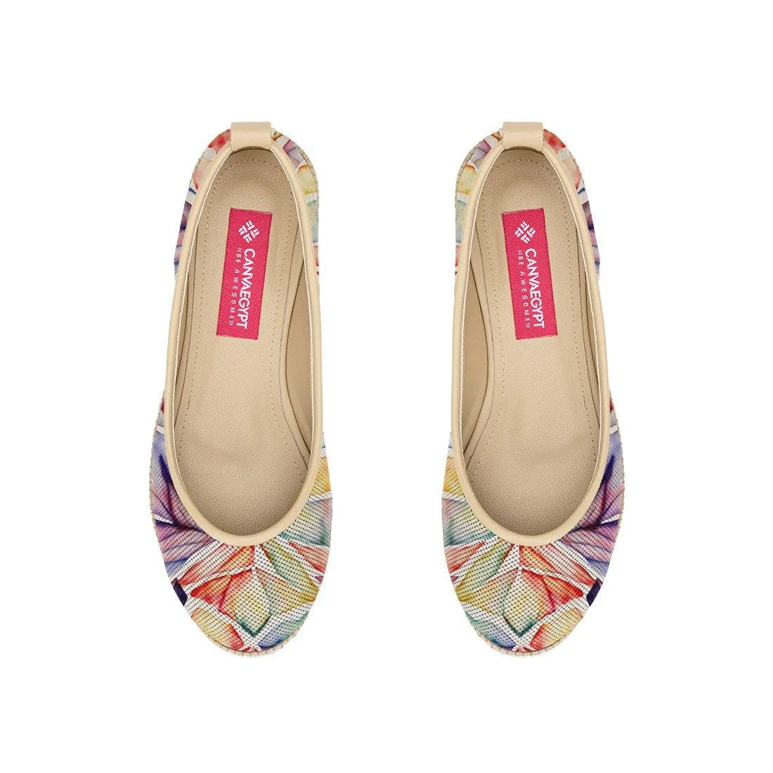 Beige Voyage Round Toe Glass - CANVAEGYPT