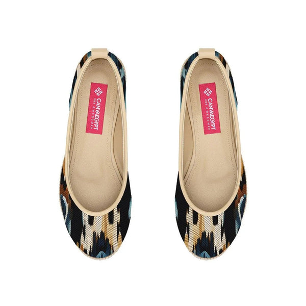 Beige Voyage Round Toe Hazy - CANVAEGYPT