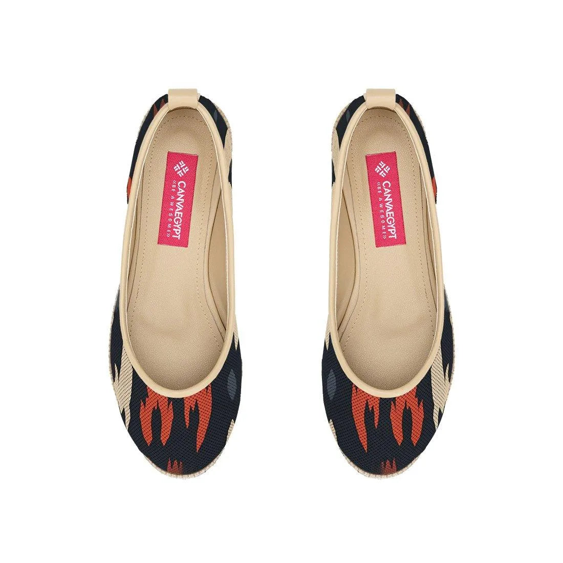 Beige Voyage Round Toe Kindle - CANVAEGYPT