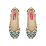 Beige Voyage Round Toe Pattern - CANVAEGYPT