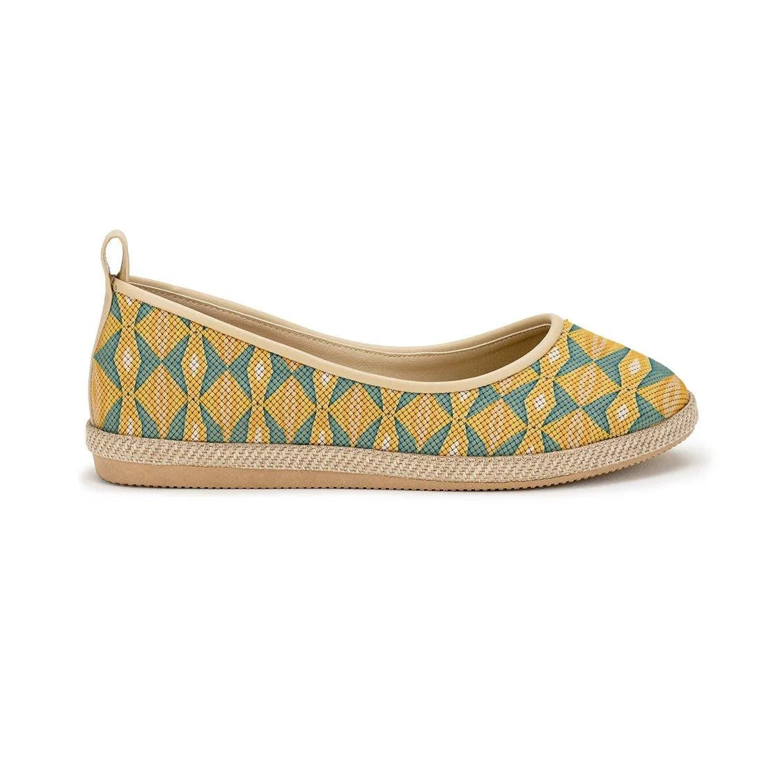 Beige Voyage Round Toe Quadrilateral - CANVAEGYPT