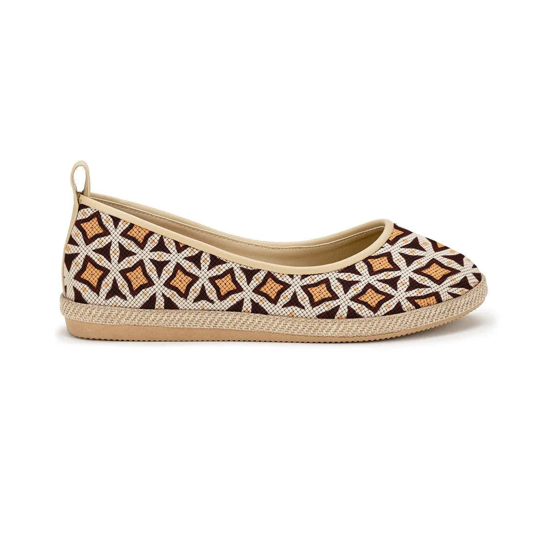Beige Voyage Round Toe Rectangles - CANVAEGYPT