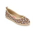 Beige Voyage Round Toe Rectangles