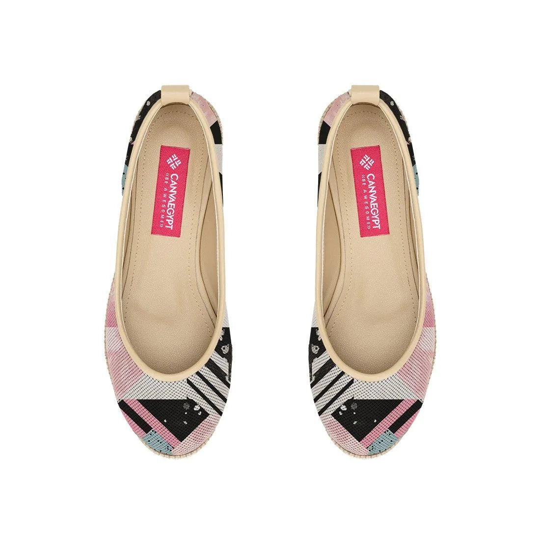 Beige Voyage Round Toe Sectioned - CANVAEGYPT
