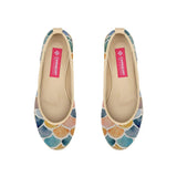 Beige Voyage Round Toe Shining - CANVAEGYPT
