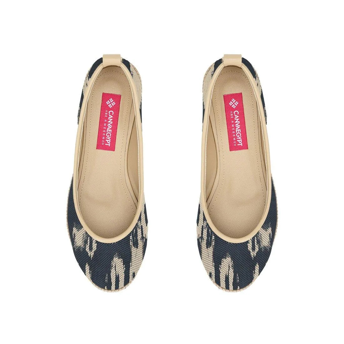 Beige Voyage Round Toe Smoggy - CANVAEGYPT