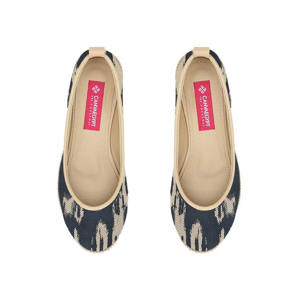 Beige Voyage Round Toe Smoggy - CANVAEGYPT