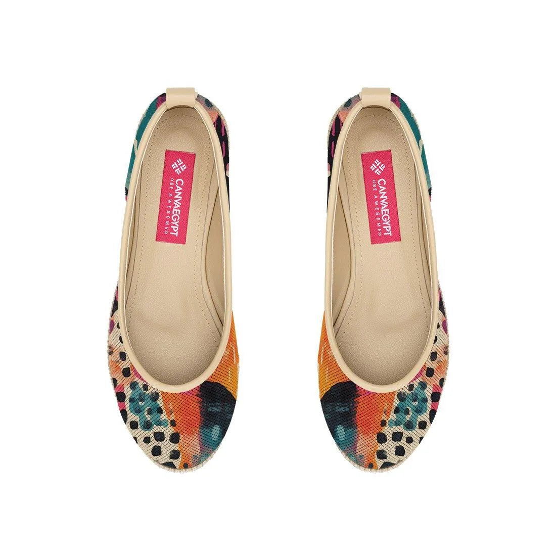 Beige Voyage Round Toe Splash - CANVAEGYPT