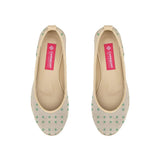 Beige Voyage Round Toe Spotted - CANVAEGYPT