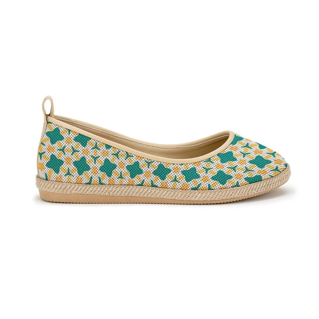 Beige Voyage Round Toe Stars - CANVAEGYPT