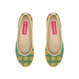 Beige Voyage Round Toe Yellow Bubbles - CANVAEGYPT