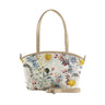 Beige Wide Tote Bag Floary
