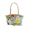 Beige Wide Tote Bag Shapes