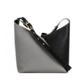 Bicolor Triangles Bags Grey with Black