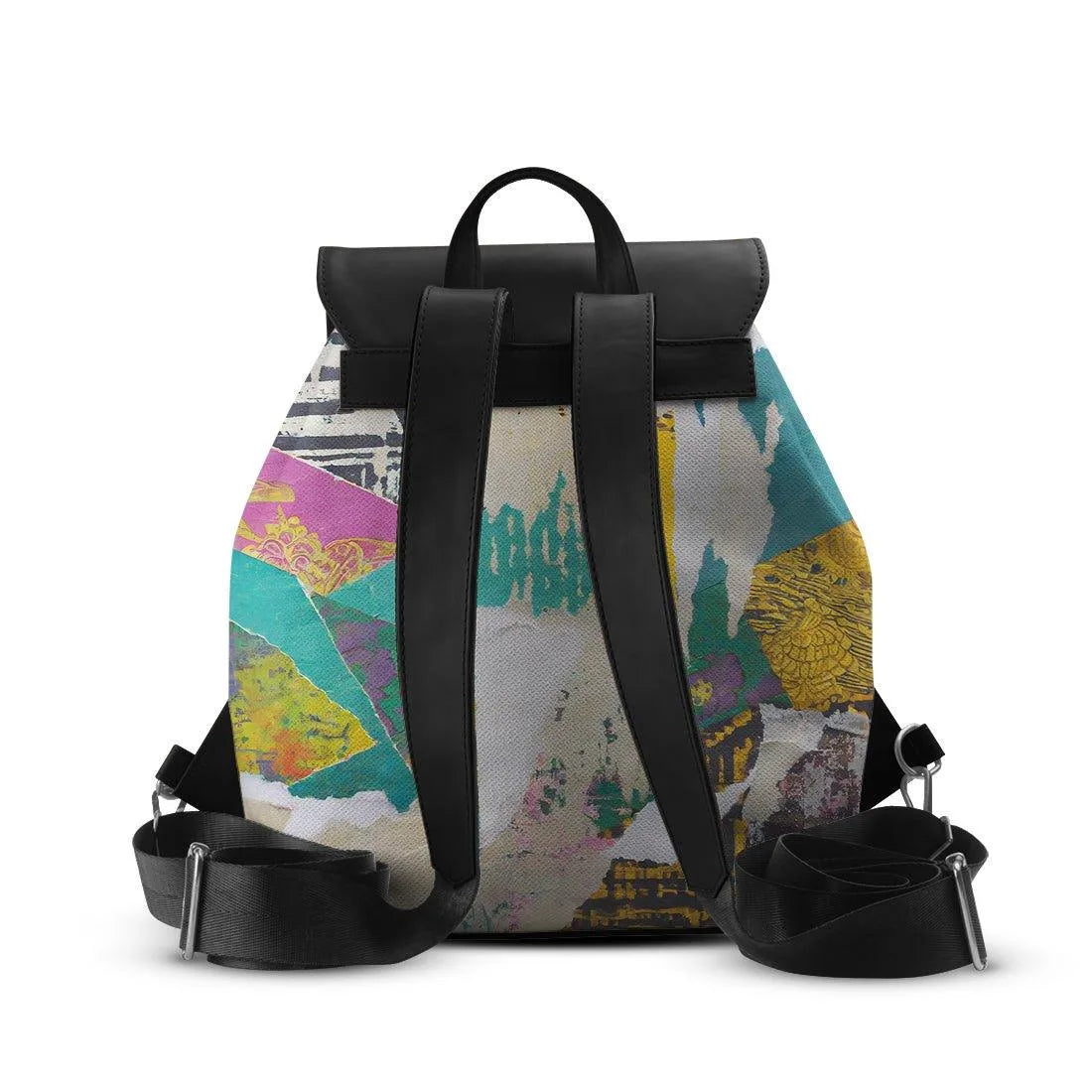 Black Aurora Backpack Old Paper - CANVAEGYPT