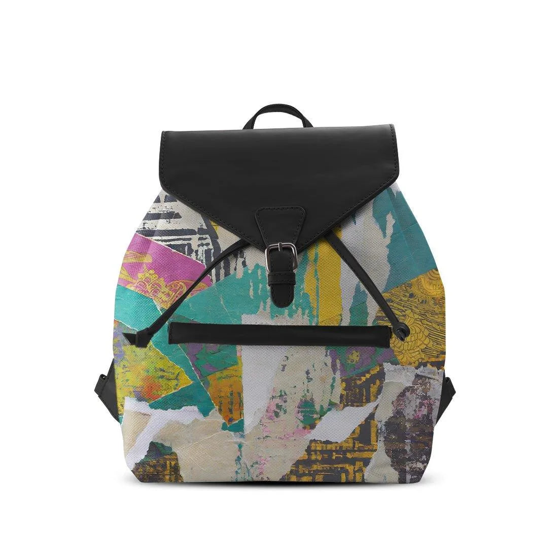 Black Aurora Backpack Old Paper - CANVAEGYPT
